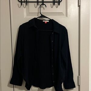 Marine Layer Black Button-Down Shirt